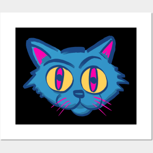 Gato azul Posters and Art